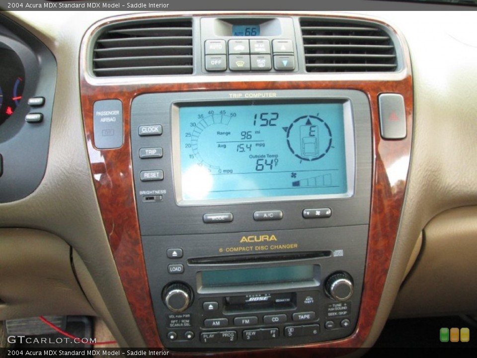Saddle Interior Controls for the 2004 Acura MDX  #80866683
