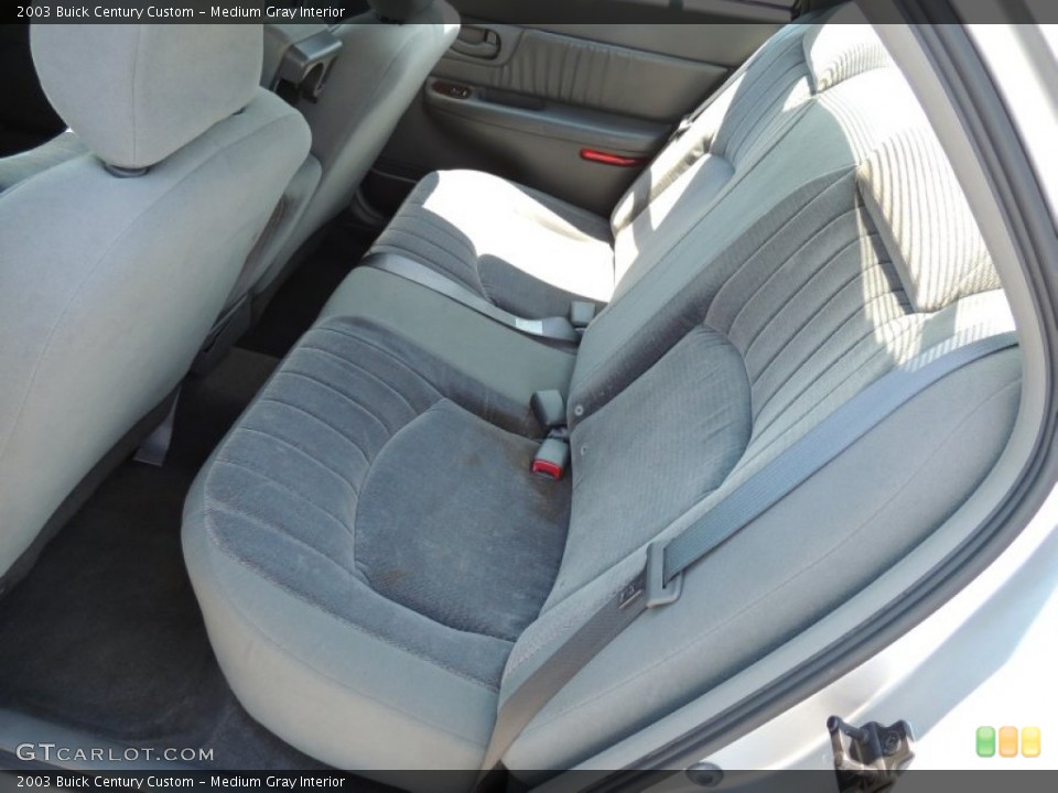 Medium Gray Interior Rear Seat for the 2003 Buick Century Custom #80867309