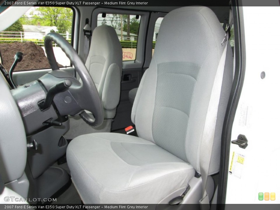 Medium Flint Grey Interior Front Seat for the 2007 Ford E Series Van E350 Super Duty XLT Passenger #80868138