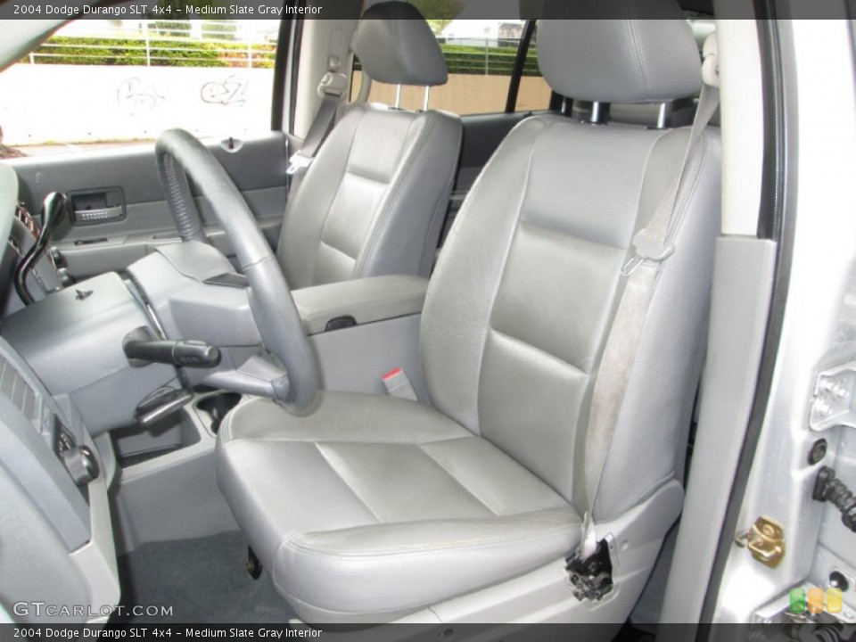 Medium Slate Gray Interior Front Seat for the 2004 Dodge Durango SLT 4x4 #80868919