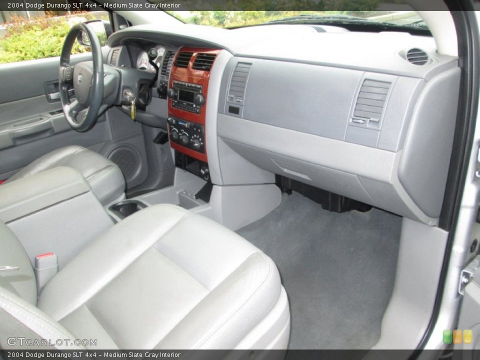 Medium Slate Gray Interior Dashboard for the 2004 Dodge Durango SLT 4x4 #80868985