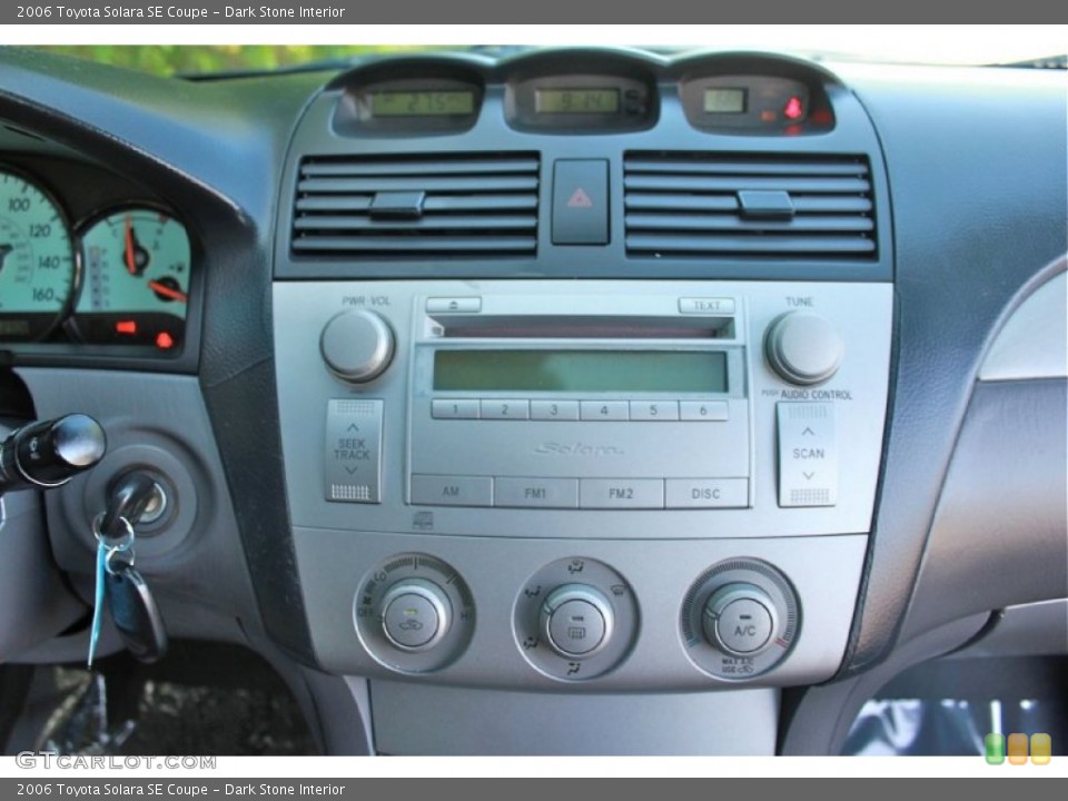 Dark Stone Interior Controls for the 2006 Toyota Solara SE Coupe #80869022