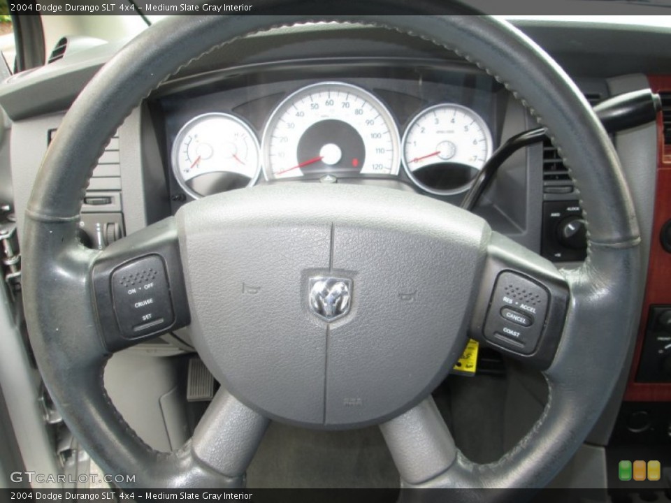 Medium Slate Gray Interior Steering Wheel for the 2004 Dodge Durango SLT 4x4 #80869171