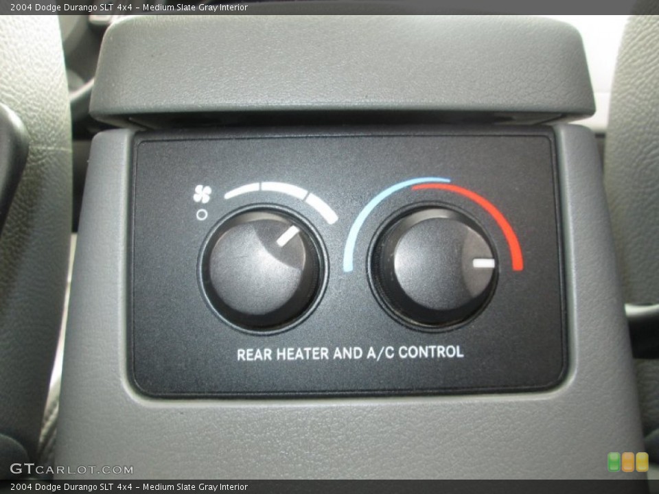 Medium Slate Gray Interior Controls for the 2004 Dodge Durango SLT 4x4 #80869276