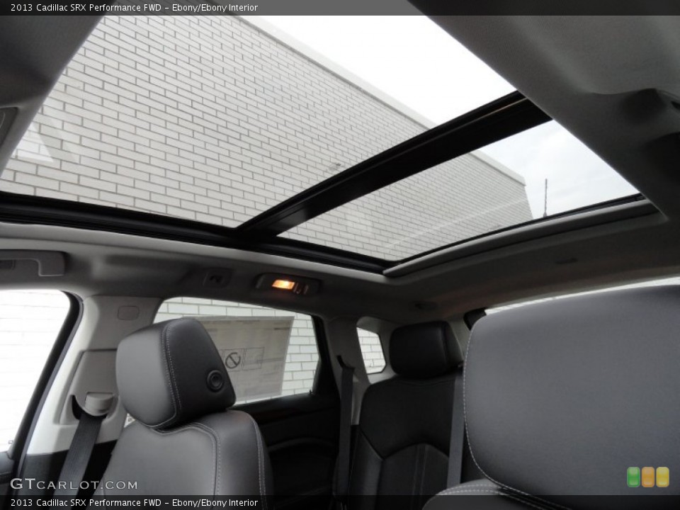 Ebony/Ebony Interior Sunroof for the 2013 Cadillac SRX Performance FWD #80870648