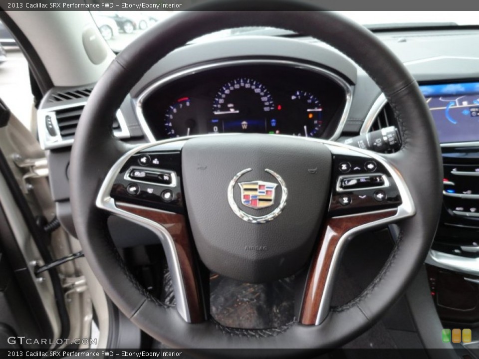 Ebony/Ebony Interior Steering Wheel for the 2013 Cadillac SRX Performance FWD #80870755