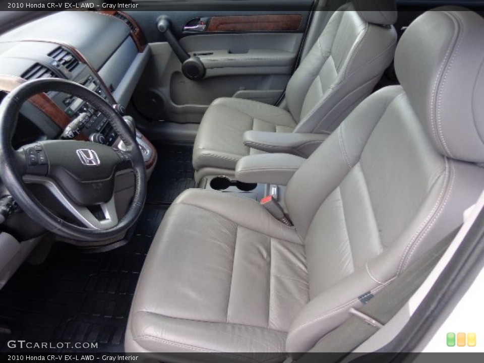 Gray Interior Front Seat for the 2010 Honda CR-V EX-L AWD #80871472