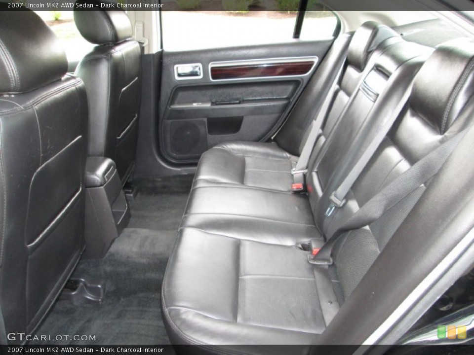 Dark Charcoal Interior Rear Seat for the 2007 Lincoln MKZ AWD Sedan #80871535