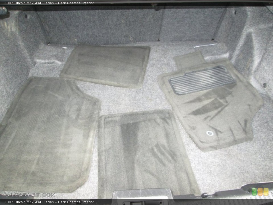 Dark Charcoal Interior Trunk for the 2007 Lincoln MKZ AWD Sedan #80871775
