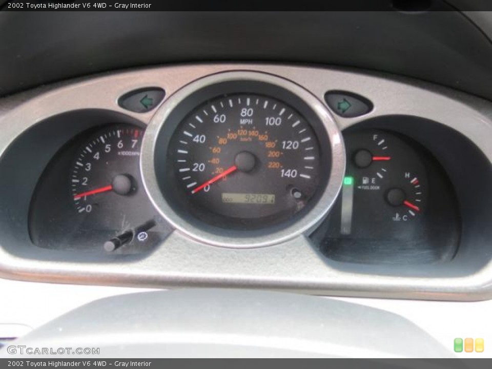 Gray Interior Gauges for the 2002 Toyota Highlander V6 4WD #80872155