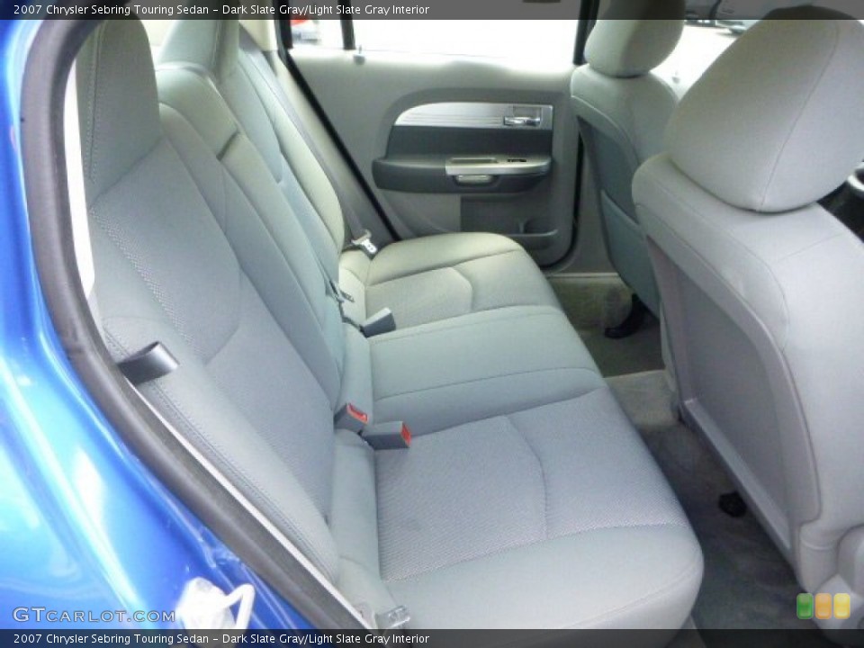 Dark Slate Gray/Light Slate Gray Interior Rear Seat for the 2007 Chrysler Sebring Touring Sedan #80872269