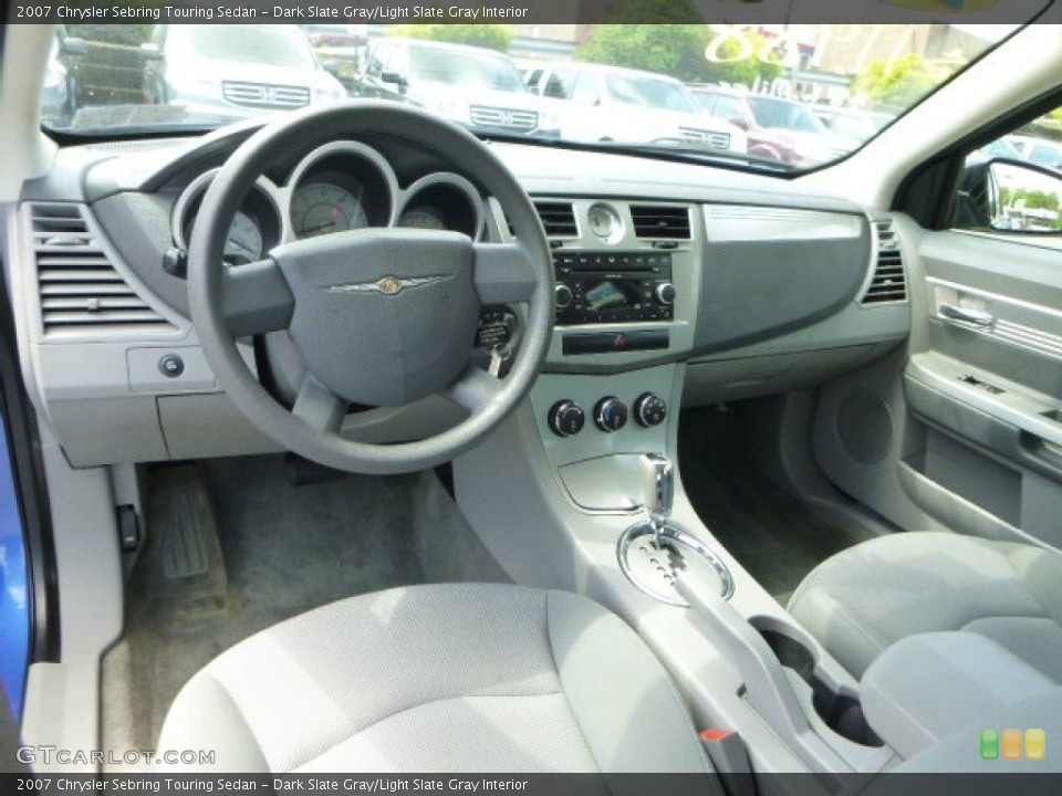 Dark Slate Gray/Light Slate Gray Interior Prime Interior for the 2007 Chrysler Sebring Touring Sedan #80872371