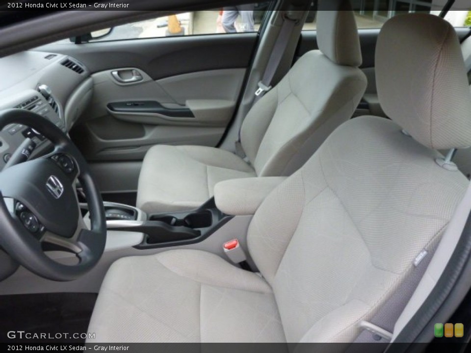 Gray Interior Photo for the 2012 Honda Civic LX Sedan #80873050