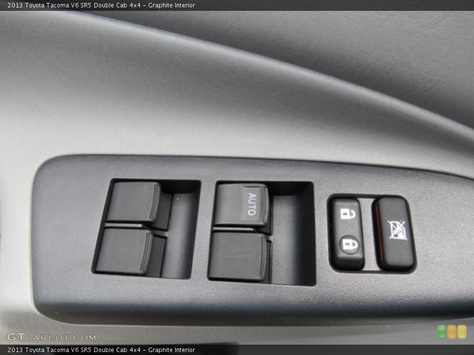 Graphite Interior Controls for the 2013 Toyota Tacoma V6 SR5 Double Cab 4x4 #80874058