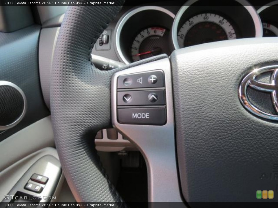 Graphite Interior Controls for the 2013 Toyota Tacoma V6 SR5 Double Cab 4x4 #80874166