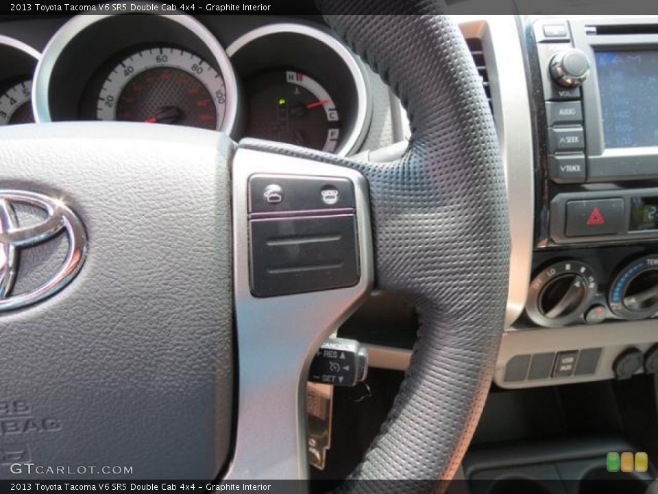 Graphite Interior Controls for the 2013 Toyota Tacoma V6 SR5 Double Cab 4x4 #80874190