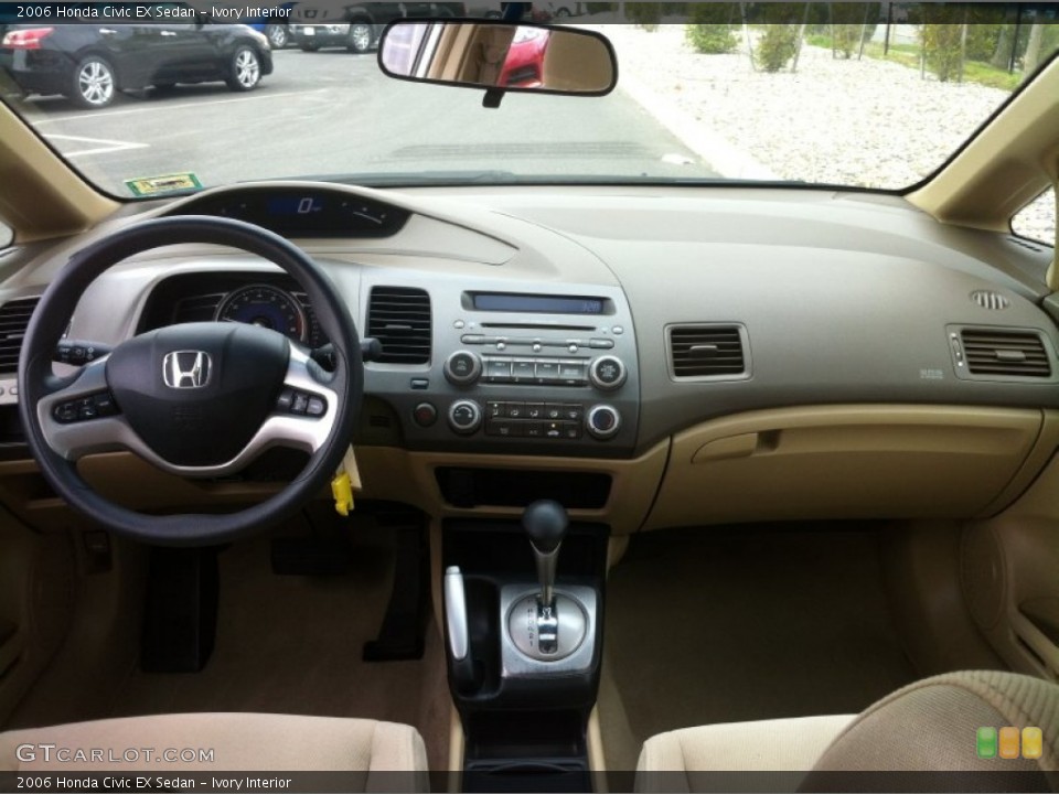 Ivory Interior Dashboard for the 2006 Honda Civic EX Sedan #80875024