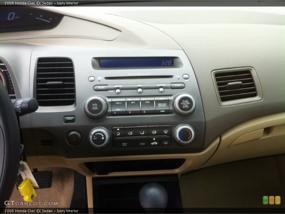 Ivory Interior Controls for the 2006 Honda Civic EX Sedan #80875151