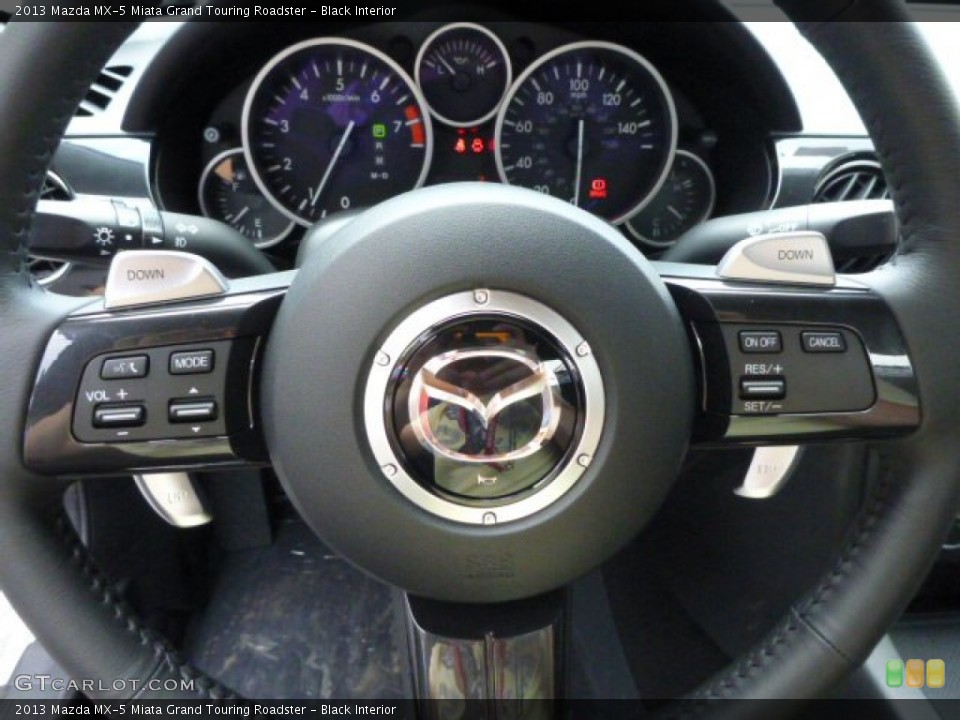 Black Interior Steering Wheel for the 2013 Mazda MX-5 Miata Grand Touring Roadster #80876074