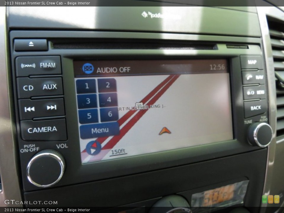 Beige Interior Navigation for the 2013 Nissan Frontier SL Crew Cab #80878417