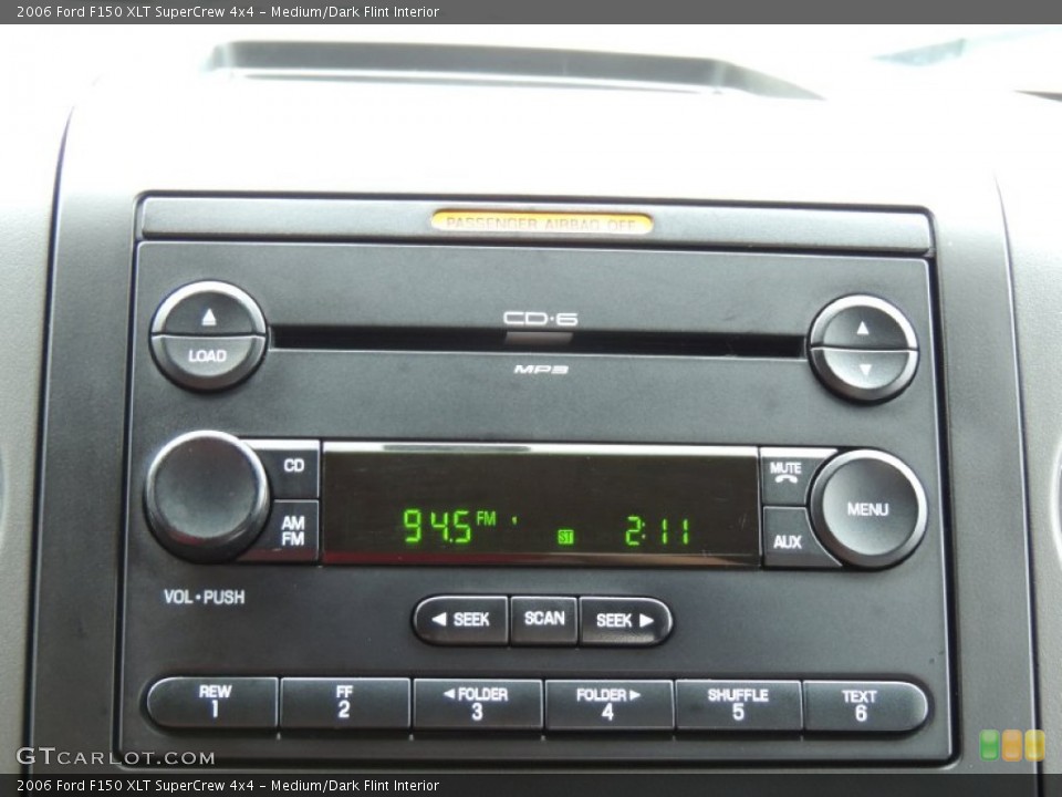 Medium/Dark Flint Interior Audio System for the 2006 Ford F150 XLT SuperCrew 4x4 #80878936
