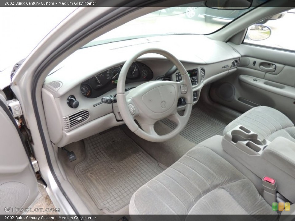 Medium Gray Interior Prime Interior for the 2002 Buick Century Custom #80879425