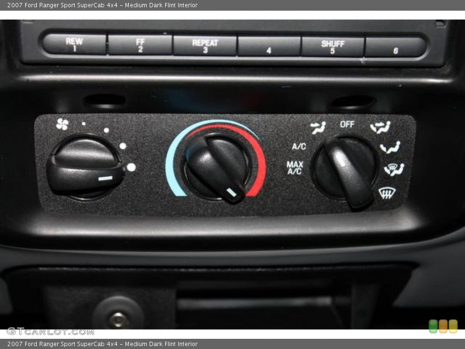 Medium Dark Flint Interior Controls for the 2007 Ford Ranger Sport SuperCab 4x4 #80879509