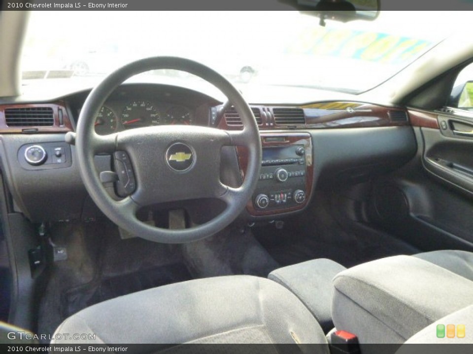 Ebony Interior Prime Interior for the 2010 Chevrolet Impala LS #80880541
