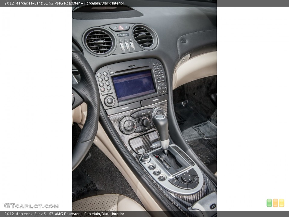 Porcelain/Black Interior Controls for the 2012 Mercedes-Benz SL 63 AMG Roadster #80880616
