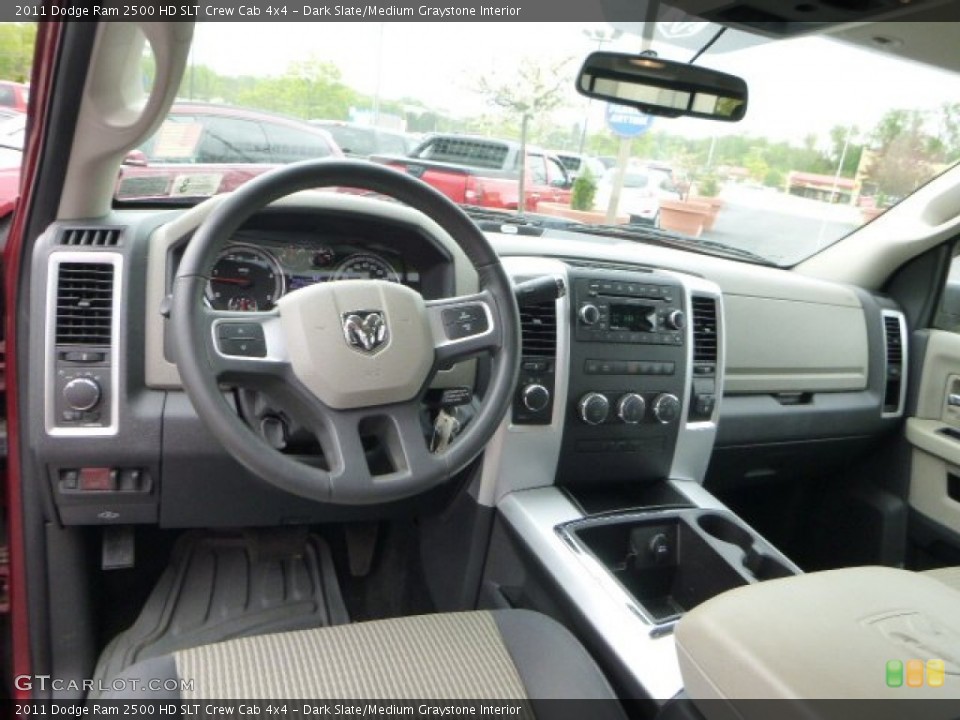 Dark Slate/Medium Graystone Interior Dashboard for the 2011 Dodge Ram 2500 HD SLT Crew Cab 4x4 #80880979