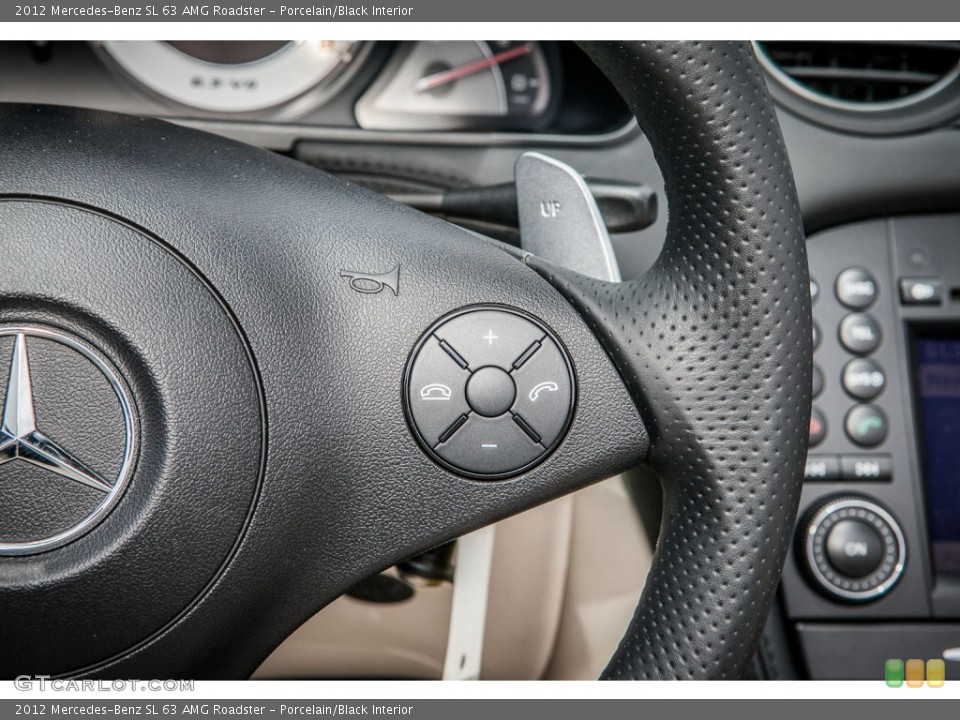 Porcelain/Black Interior Controls for the 2012 Mercedes-Benz SL 63 AMG Roadster #80881105
