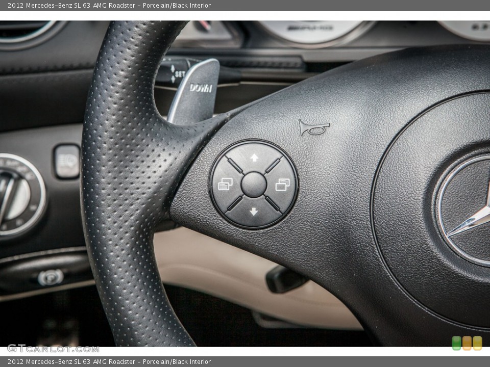 Porcelain/Black Interior Controls for the 2012 Mercedes-Benz SL 63 AMG Roadster #80881144