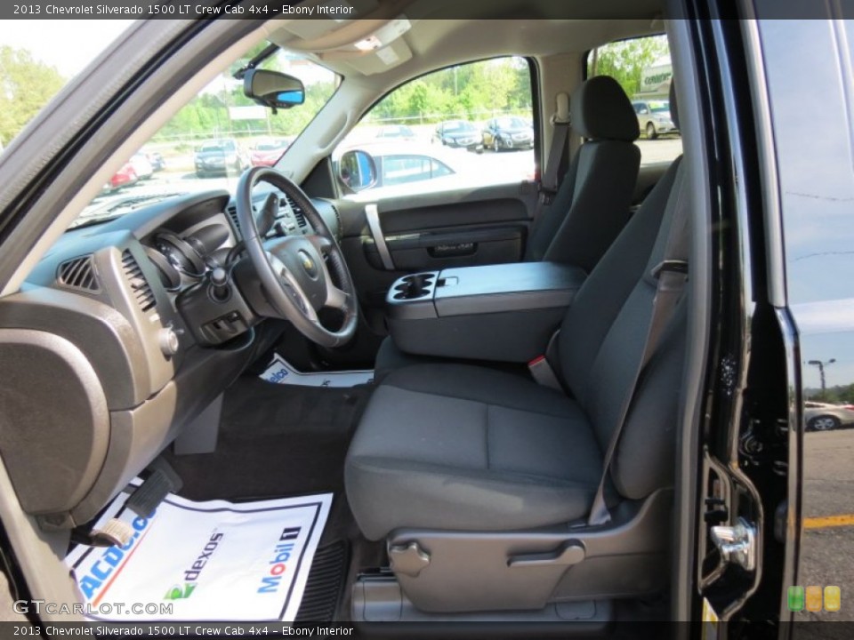 Ebony Interior Photo for the 2013 Chevrolet Silverado 1500 LT Crew Cab 4x4 #80881180