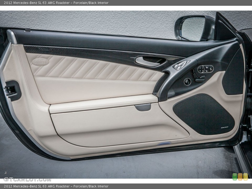 Porcelain/Black Interior Door Panel for the 2012 Mercedes-Benz SL 63 AMG Roadster #80881240