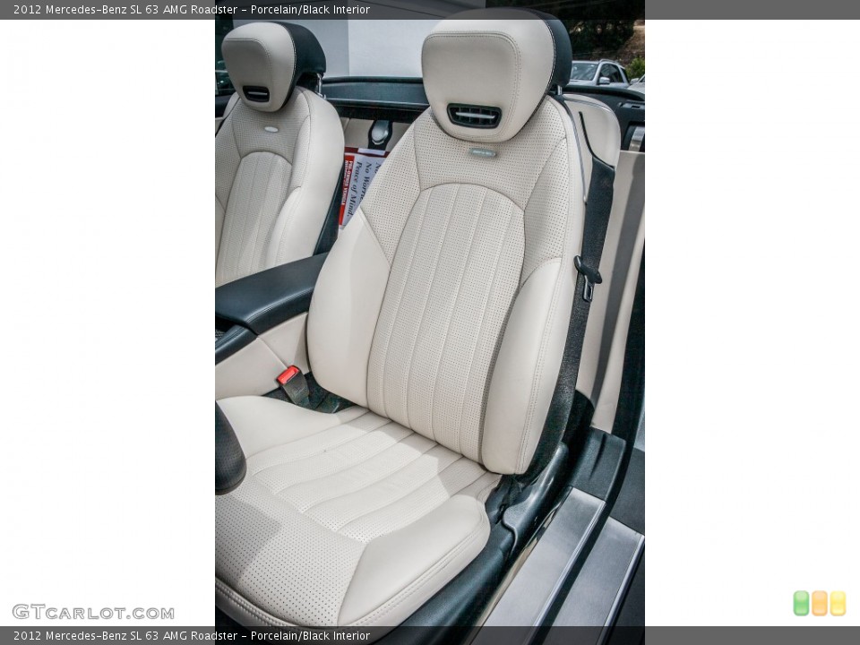 Porcelain/Black Interior Front Seat for the 2012 Mercedes-Benz SL 63 AMG Roadster #80881321