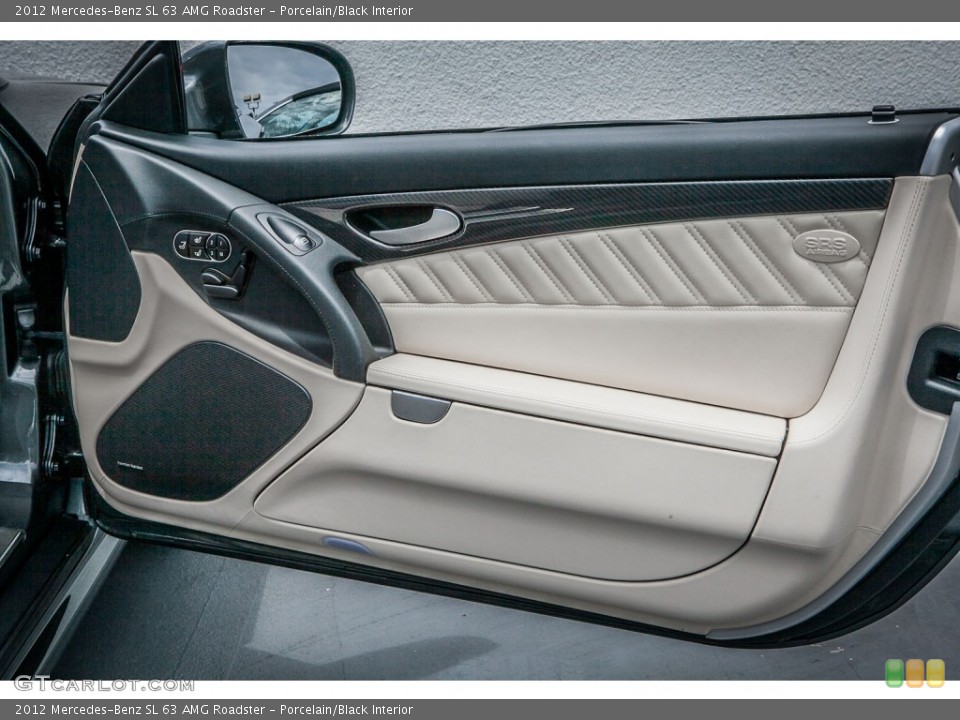 Porcelain/Black Interior Door Panel for the 2012 Mercedes-Benz SL 63 AMG Roadster #80881456