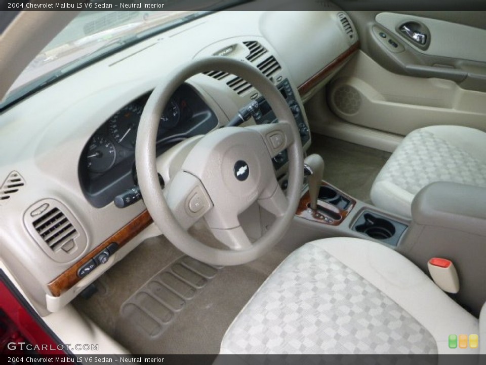 Neutral Interior Prime Interior for the 2004 Chevrolet Malibu LS V6 Sedan #80882105