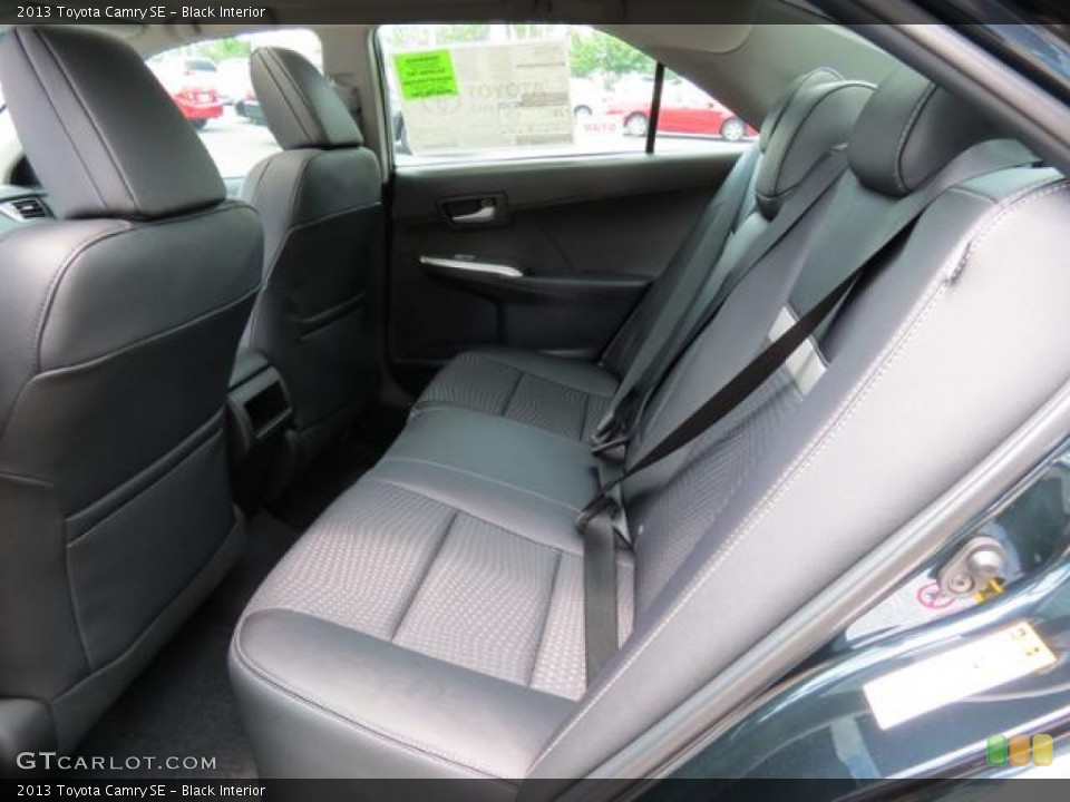 Black Interior Rear Seat for the 2013 Toyota Camry SE #80882432