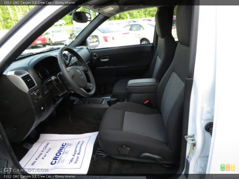 Ebony Interior Photo for the 2012 GMC Canyon SLE Crew Cab #80882677