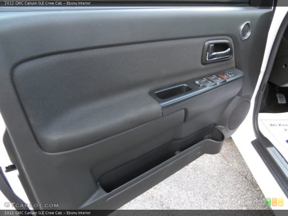 Ebony Interior Door Panel for the 2012 GMC Canyon SLE Crew Cab #80882698