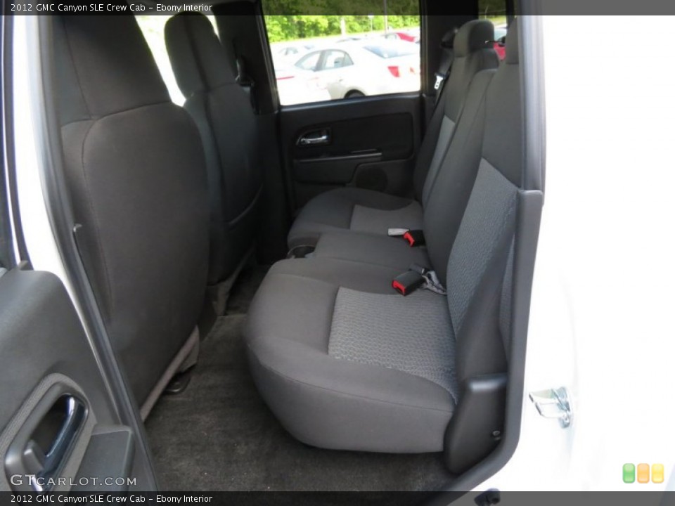 Ebony Interior Rear Seat for the 2012 GMC Canyon SLE Crew Cab #80882716
