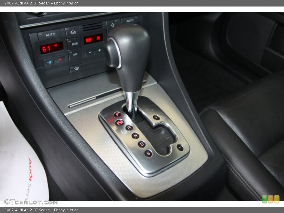 Ebony Interior Transmission for the 2007 Audi A4 2.0T Sedan #80885041
