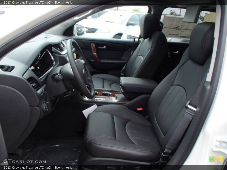 Ebony Interior Photo for the 2013 Chevrolet Traverse LTZ AWD #80886928