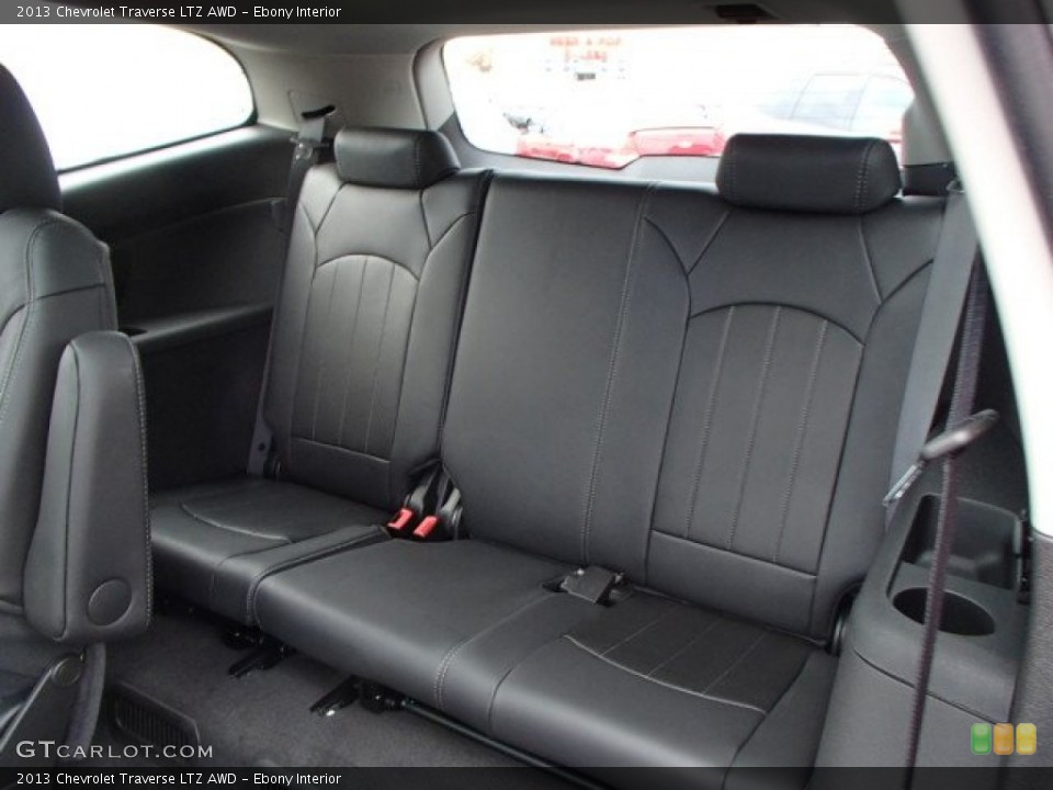 Ebony Interior Rear Seat for the 2013 Chevrolet Traverse LTZ AWD #80886959