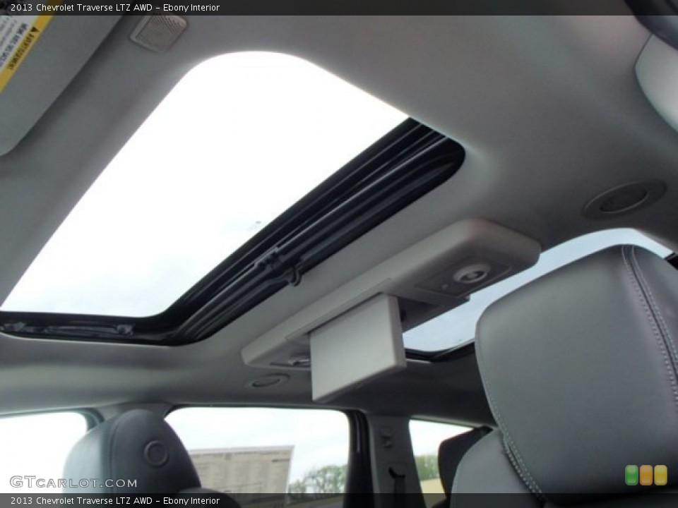 Ebony Interior Sunroof for the 2013 Chevrolet Traverse LTZ AWD #80886989