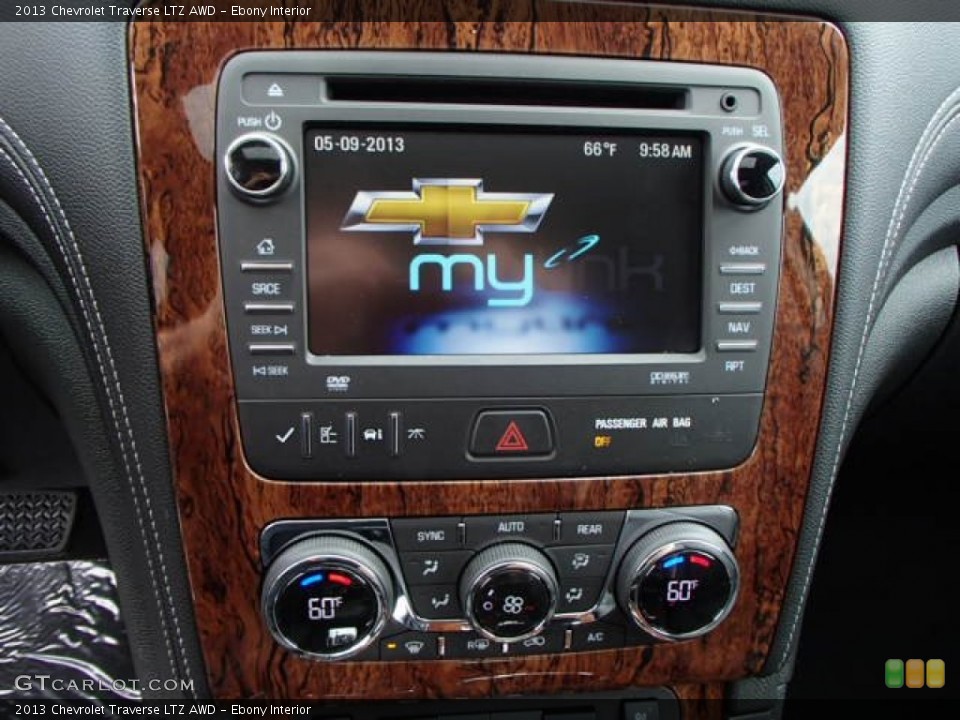 Ebony Interior Controls for the 2013 Chevrolet Traverse LTZ AWD #80887005
