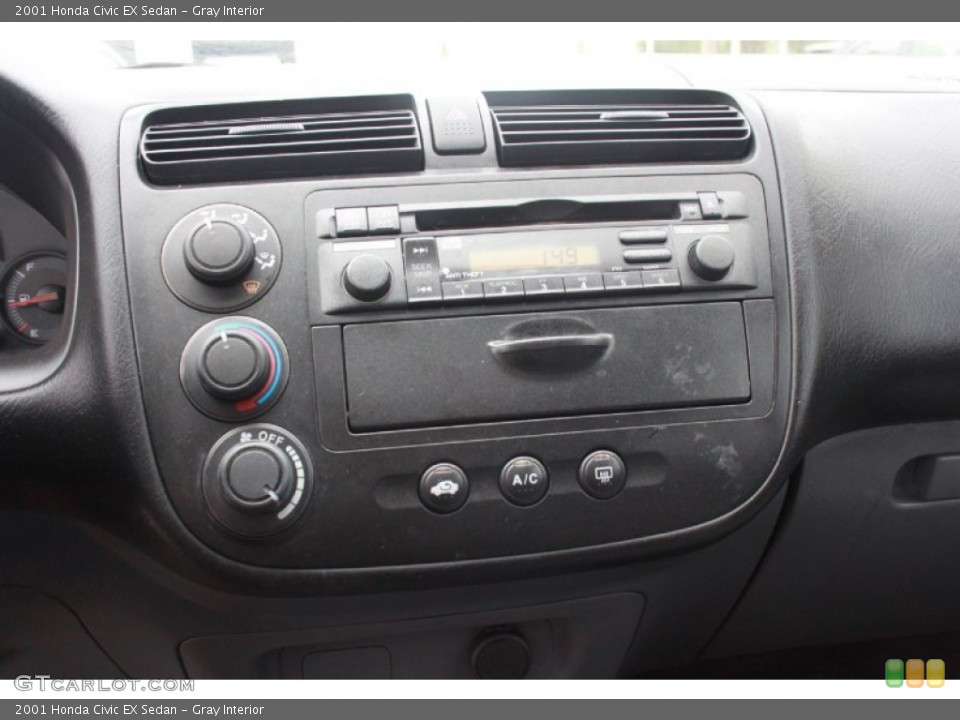Gray Interior Controls for the 2001 Honda Civic EX Sedan #80888257