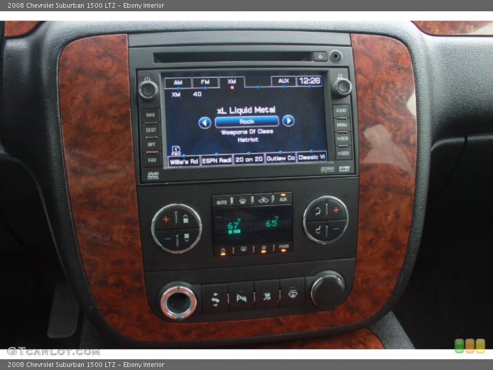 Ebony Interior Controls for the 2008 Chevrolet Suburban 1500 LTZ #80888773