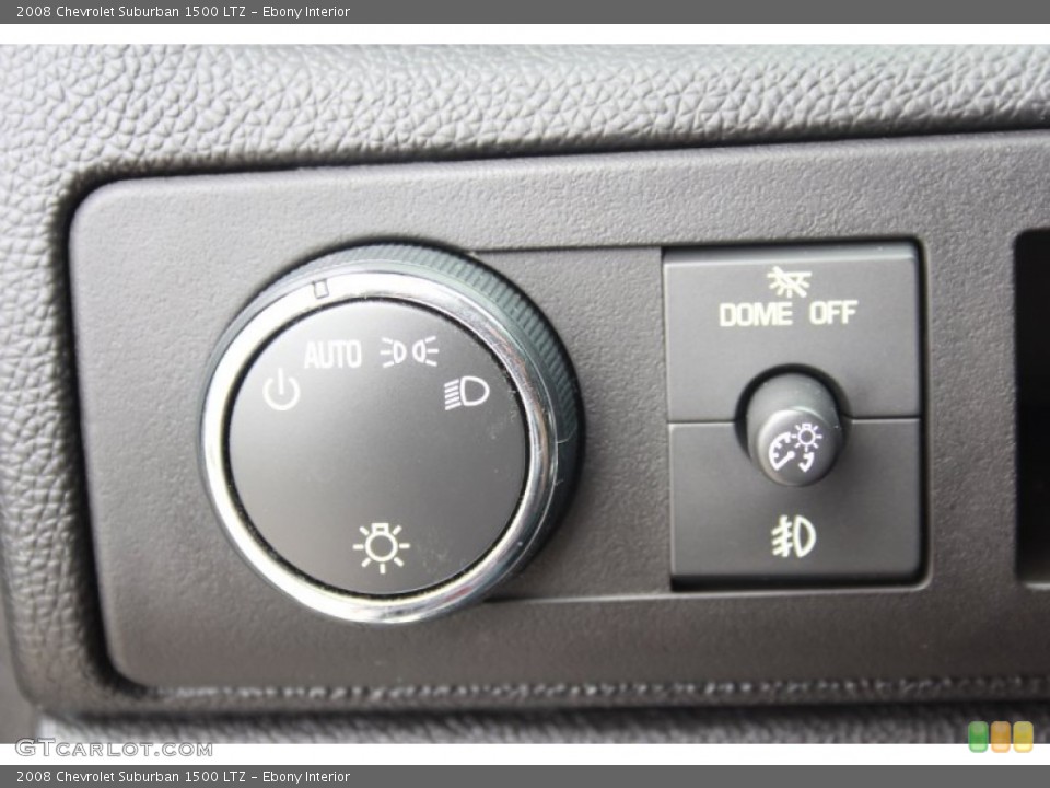 Ebony Interior Controls for the 2008 Chevrolet Suburban 1500 LTZ #80888838