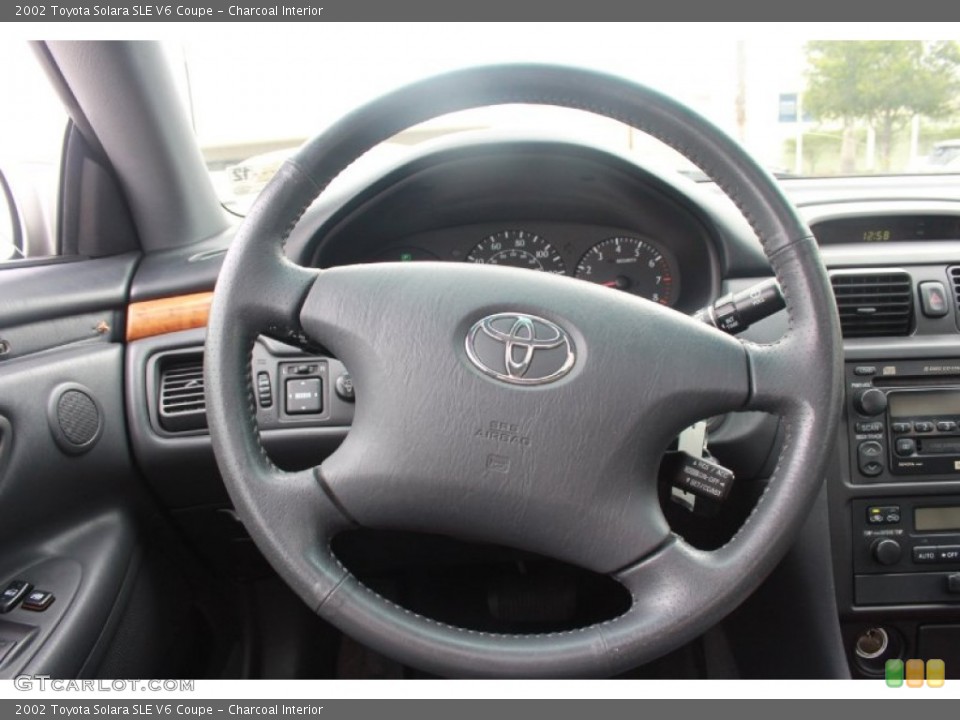 Charcoal Interior Steering Wheel for the 2002 Toyota Solara SLE V6 Coupe #80889206